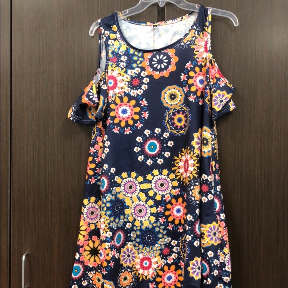 Cold shoulder dress